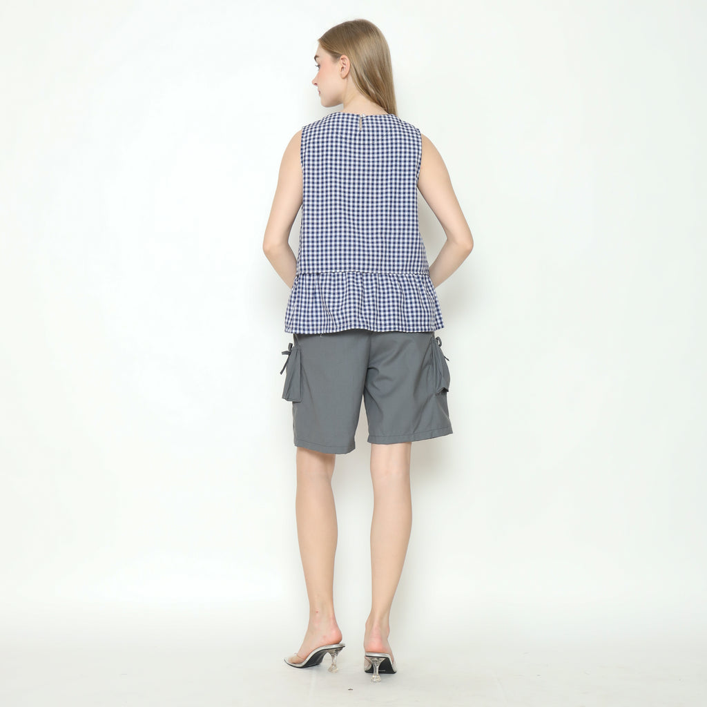 Ruby Sleeveless Top in Navy