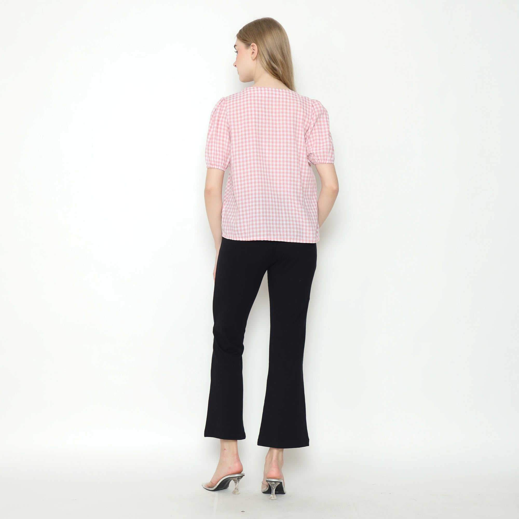 Alby Square Nursing Bow Top in Pink