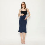 Muat gambar ke penampil Galeri, Marisol Mermaid Skirt Midi Short In Blue
