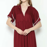 Muat gambar ke penampil Galeri, Vanya Home Dress in Red
