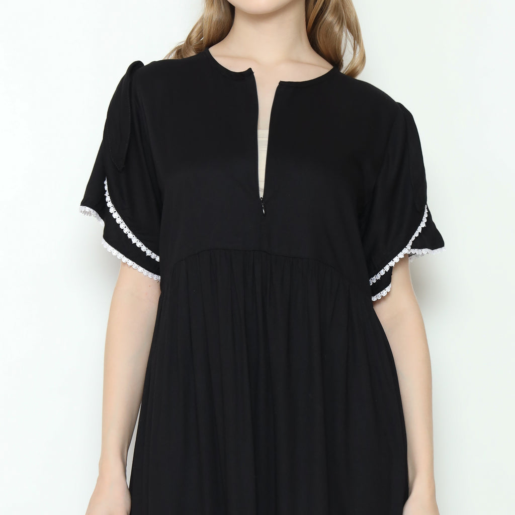 Vanya Home Dress in Black