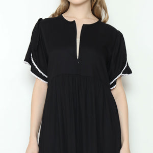 Vanya Home Dress in Hitam