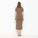 Muat gambar ke penampil Galeri, Leonora Nursing Dress in Latte Brown
