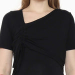 Muat gambar ke penampil Galeri, Leonora Nursing Dress in Jade Black
