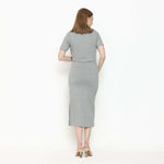 Muat gambar ke penampil Galeri, Leonora Nursing Dress in Twilight Grey
