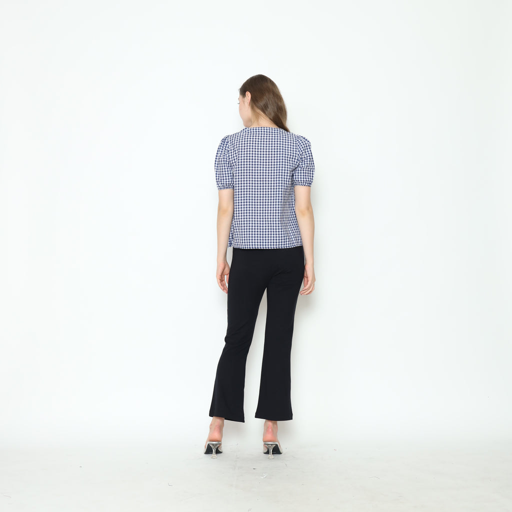 Alby Square Nursing Bow Top in Navy