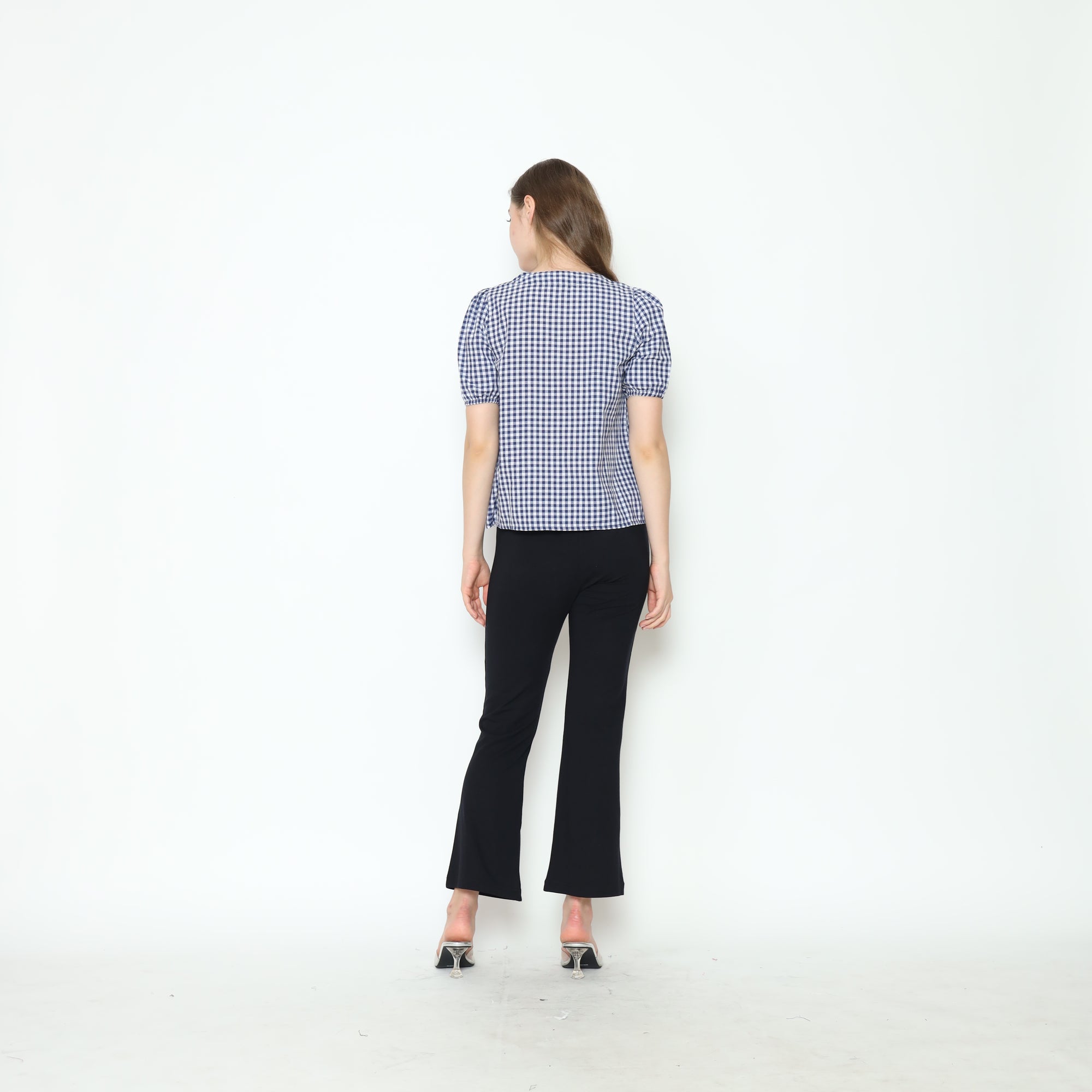 Alby Square Nursing Bow Top in Navy