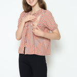 Muat gambar ke penampil Galeri, Alby Square Nursing Bow Top in Orange
