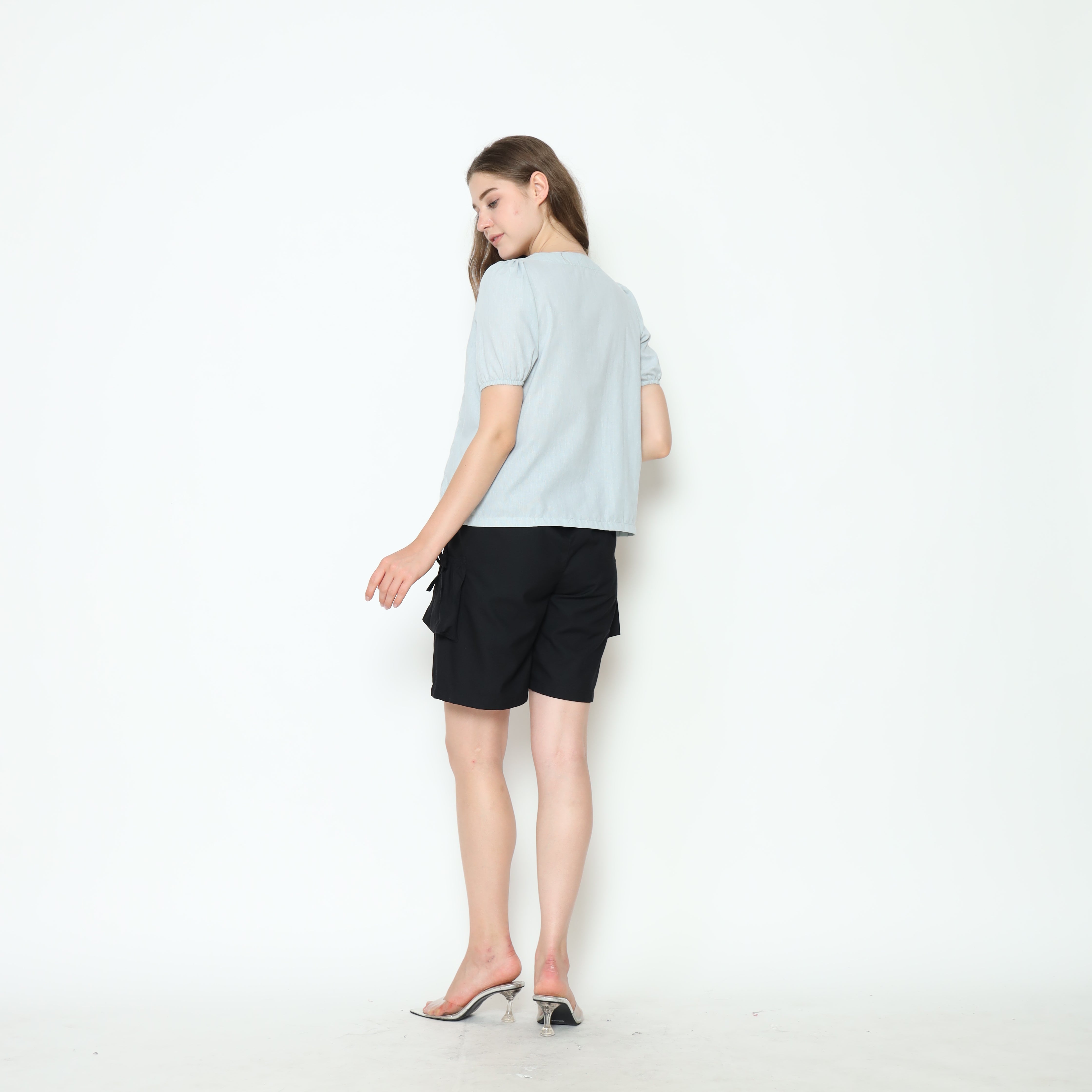 Alby Nursing Bow Top in Mint
