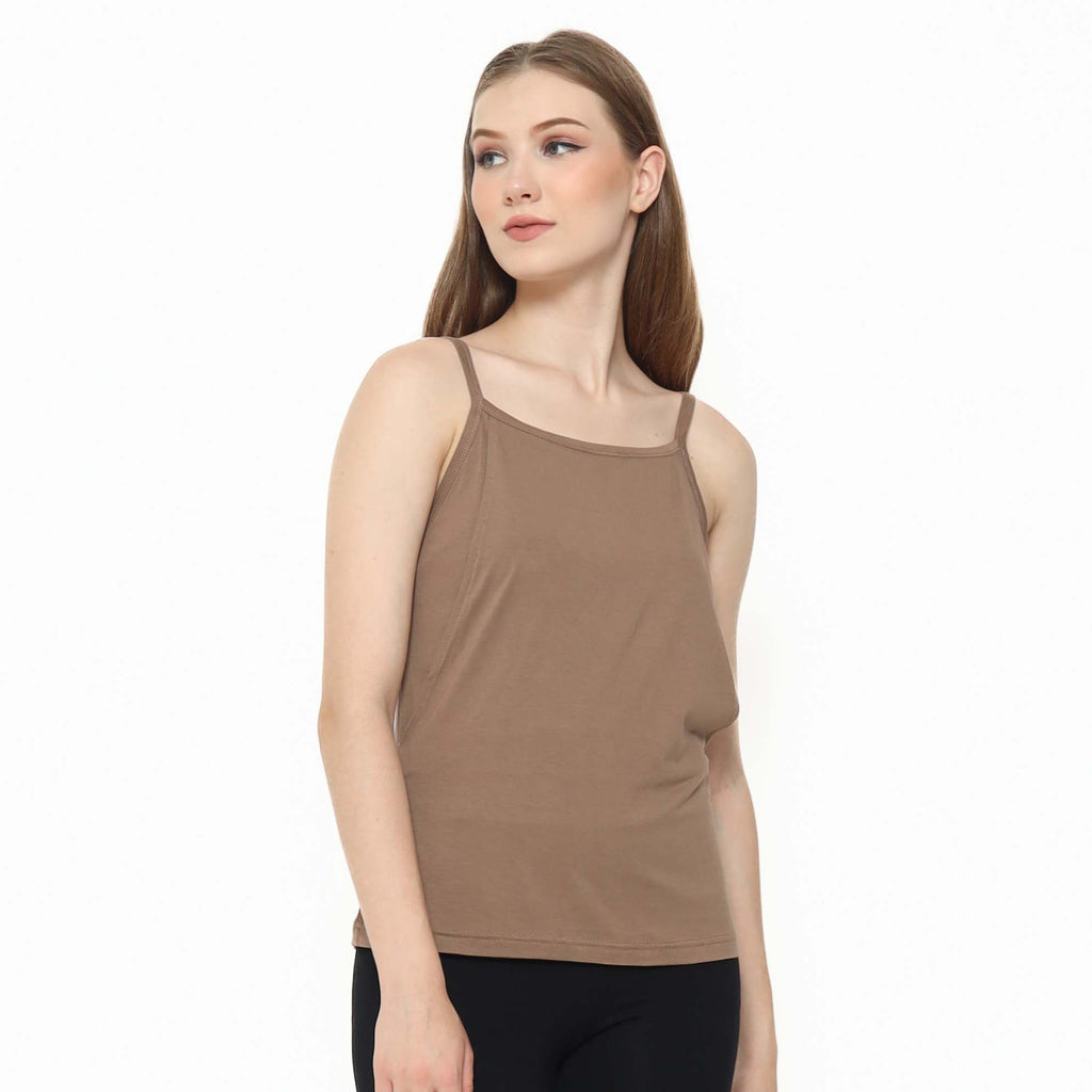 Carisa Tank Top in Brown