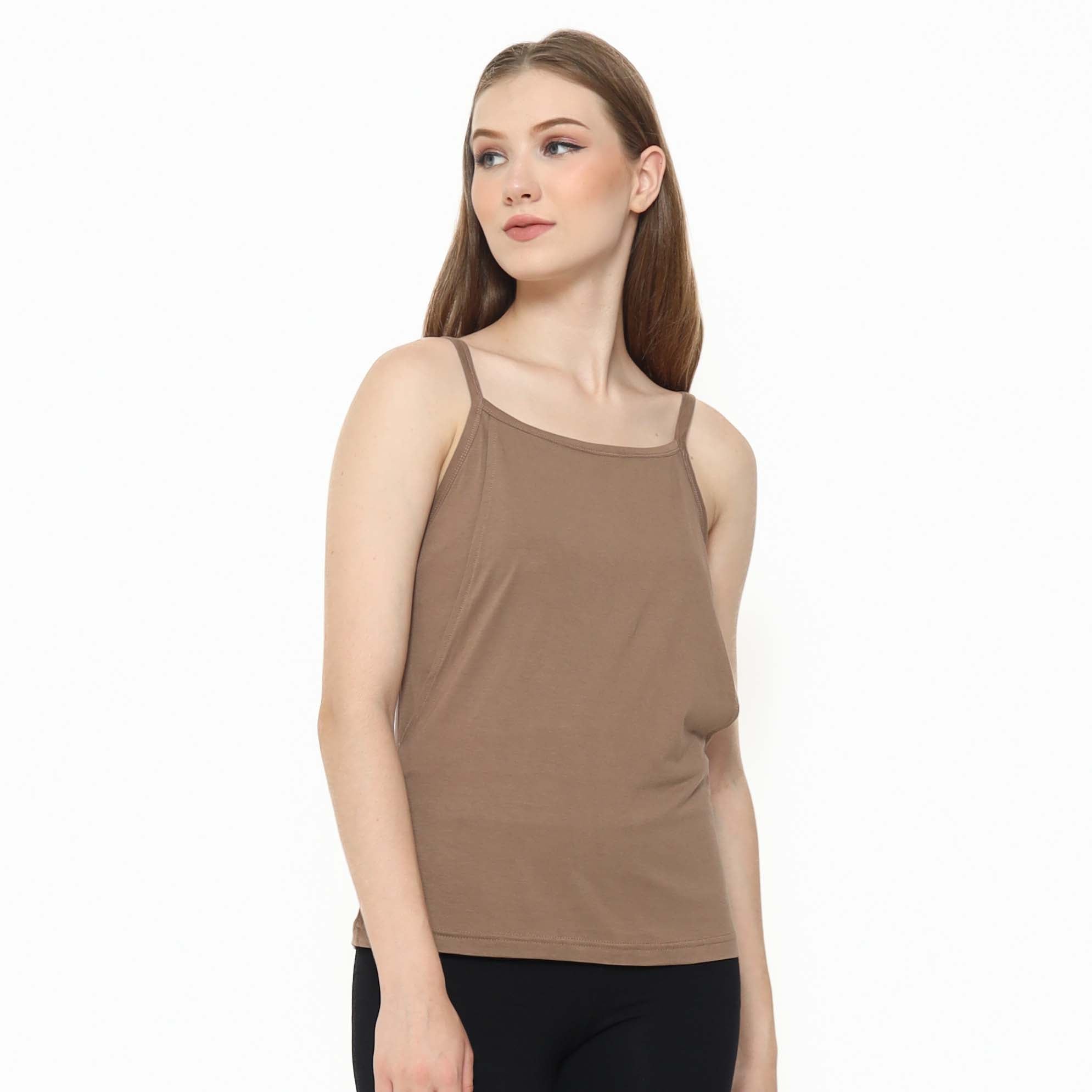 Carisa Tank Top in Brown