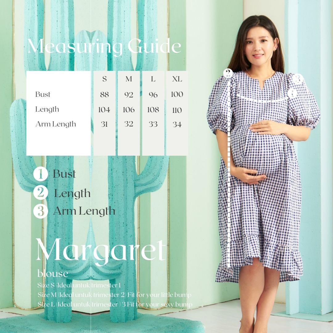 Margaret Nursing Dress in Navy Blue