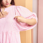 Muat gambar ke penampil Galeri, Margaret Nursing Dress in Dolly Pink
