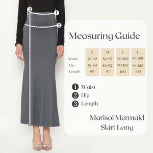 Marisol Mermaid Skirt Midi Long In Blue