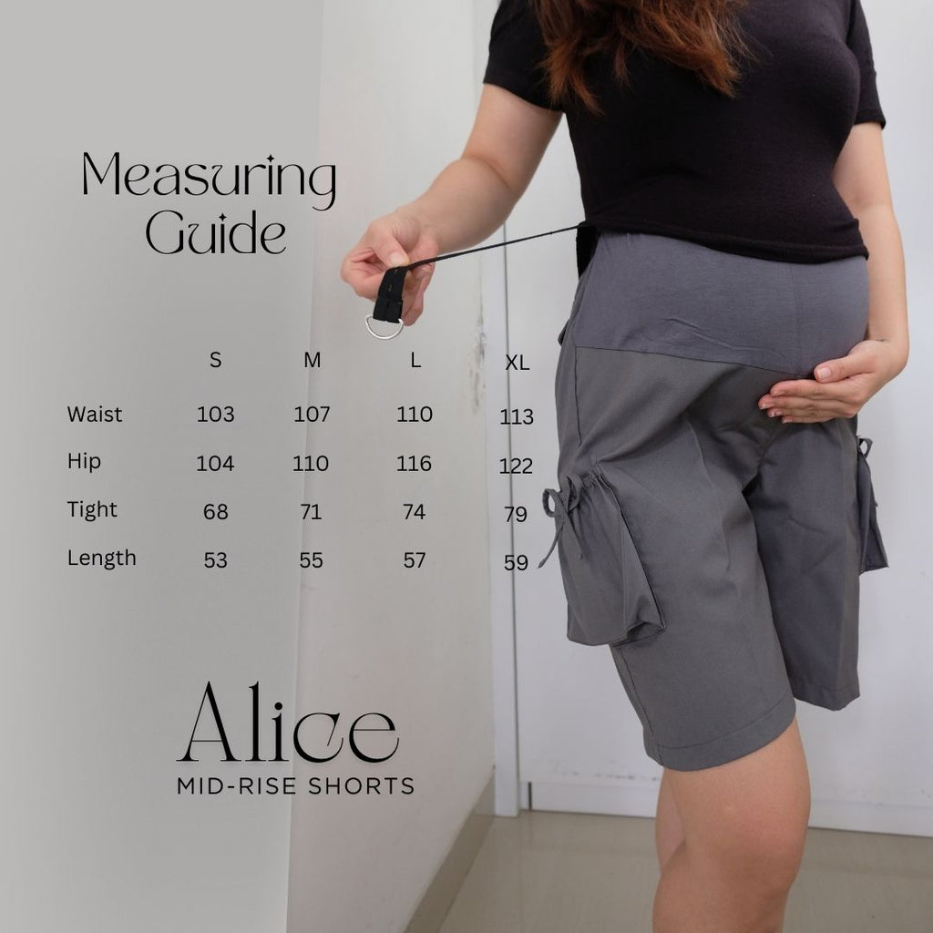 Alice Mid-Rise Shorts in Black