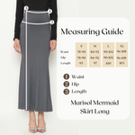 Muat gambar ke penampil Galeri, Marisol Mermaid Skirt Midi Long In Choco Brown
