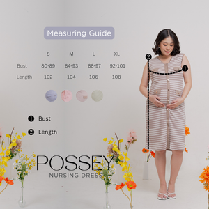 Possey Nursing Dress in Blush Pink