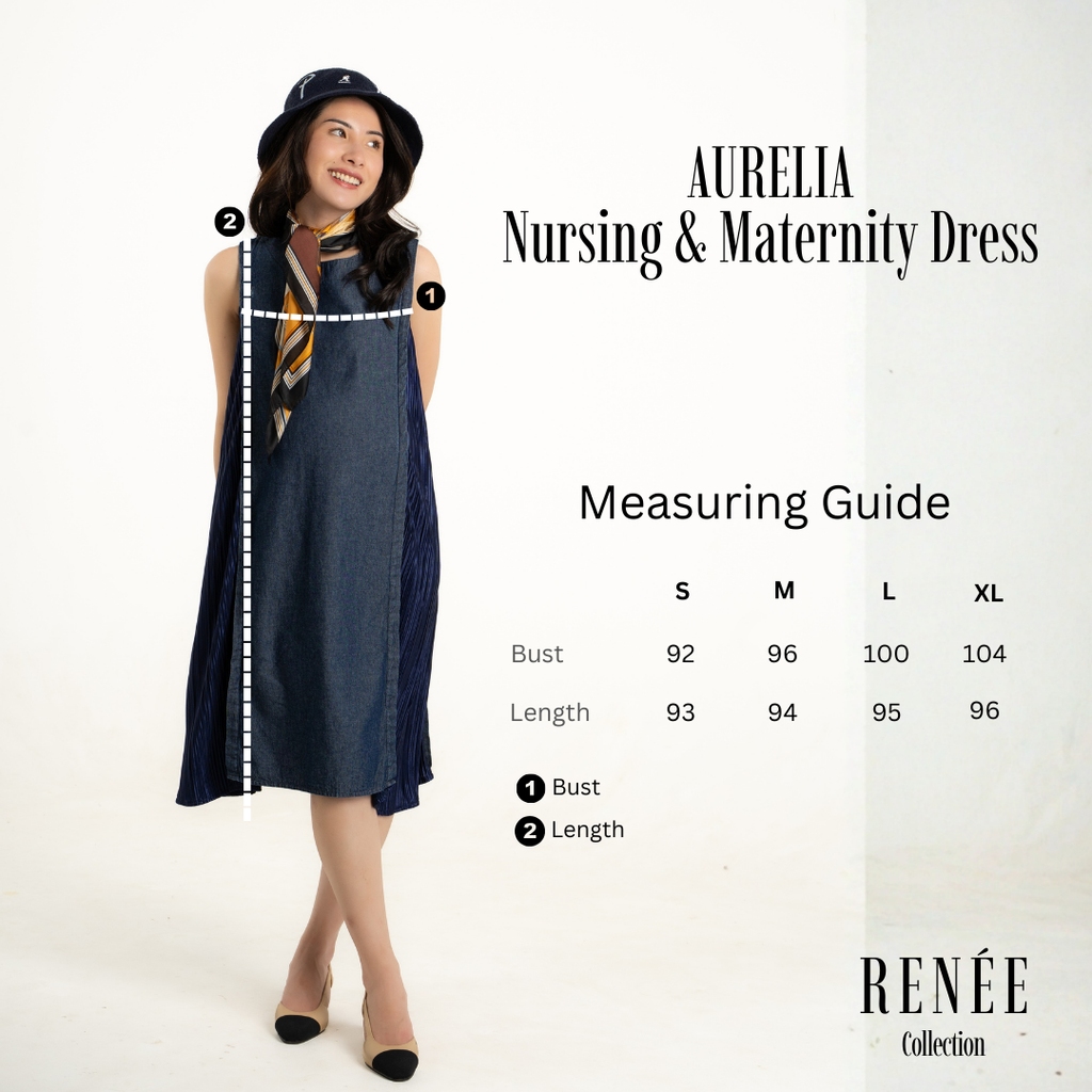 Aurelia Contrast Nursing & Maternity Dress in Dark Amber