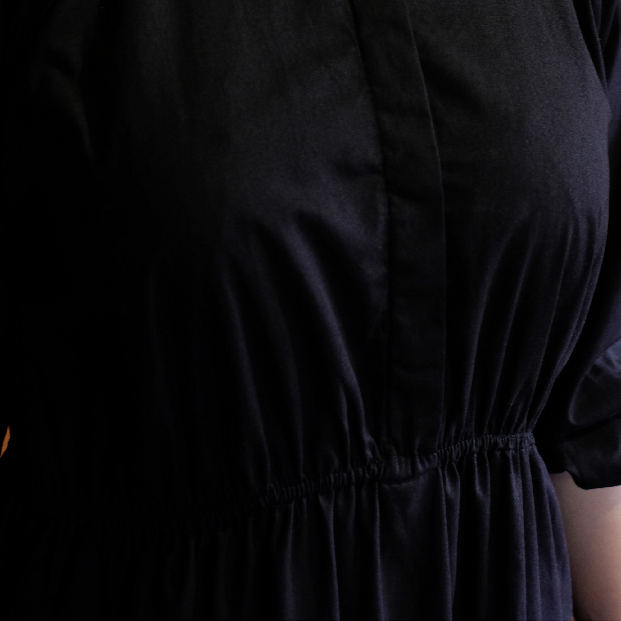 Chayara Ruffle Midi Dress in Black