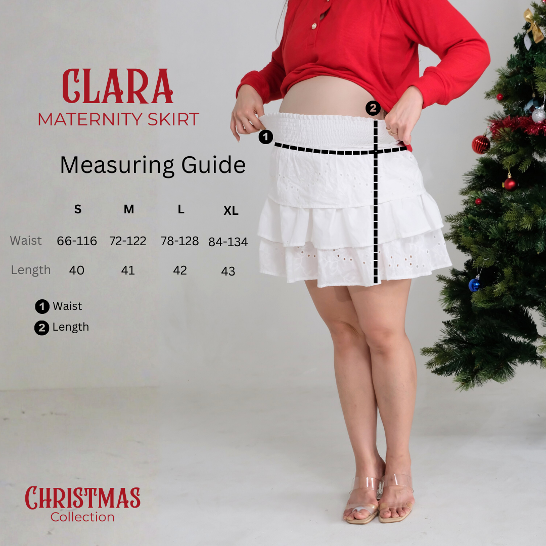 Clara Ruffle Maternity Skirt