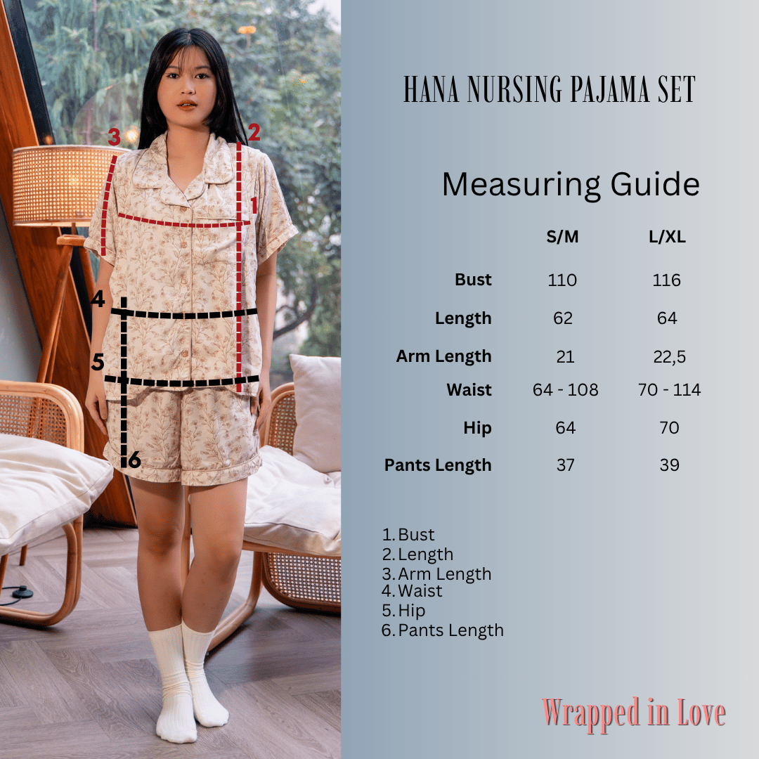 Hana Nursing Pajama Set in Midnight Bloom