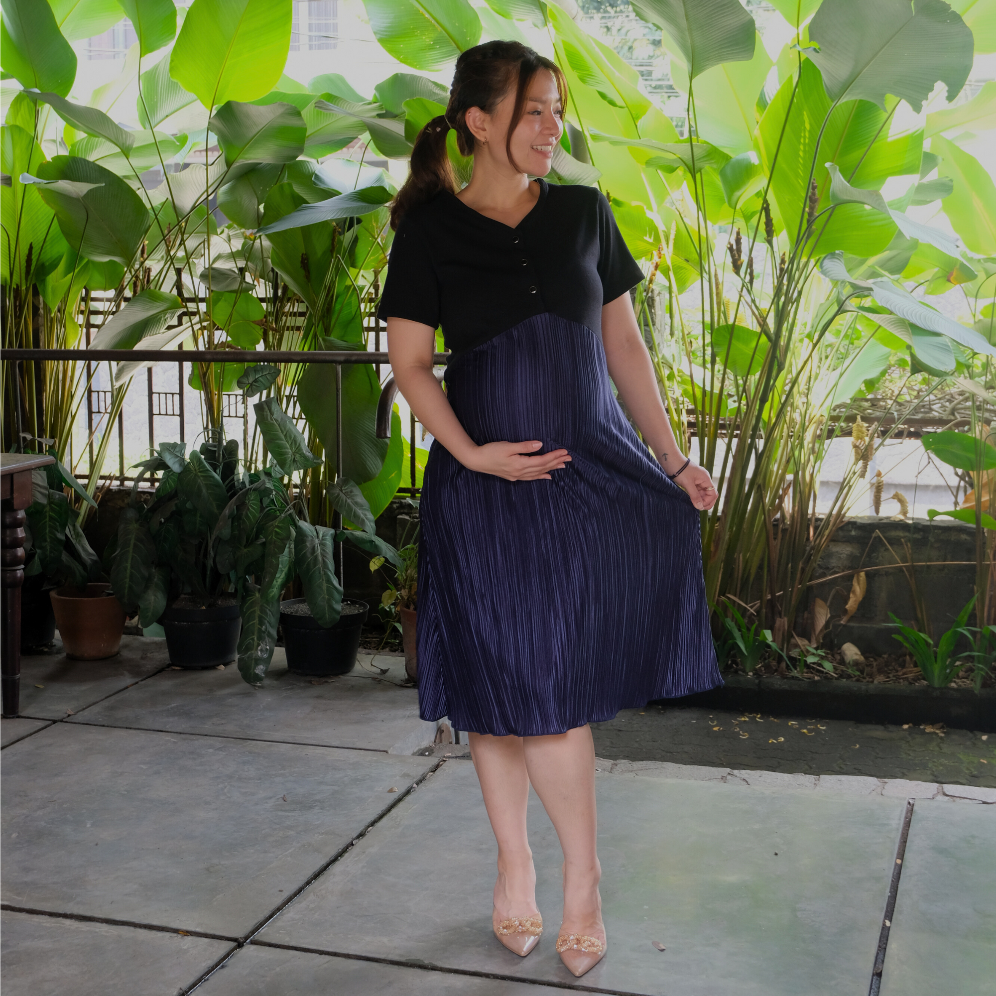 Kendra Dress in Midnight Blue