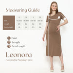 Muat gambar ke penampil Galeri, Leonora Nursing Dress in Latte Brown
