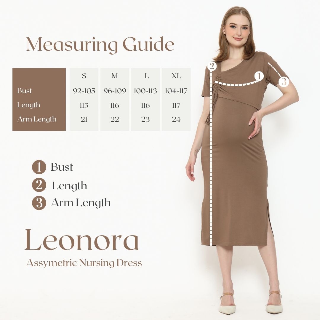 Leonora Nursing Dress in Jade Black