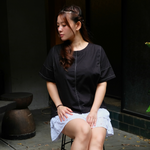Muat gambar ke penampil Galeri, Mari Nursing Panel Top in Black
