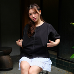 Muat gambar ke penampil Galeri, Mari Nursing Panel Top in Black
