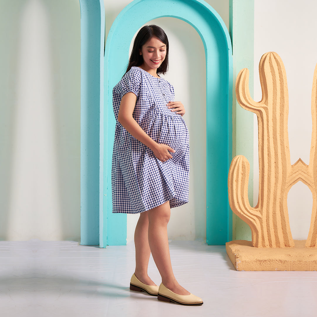 Midge Dress in Navy Blue