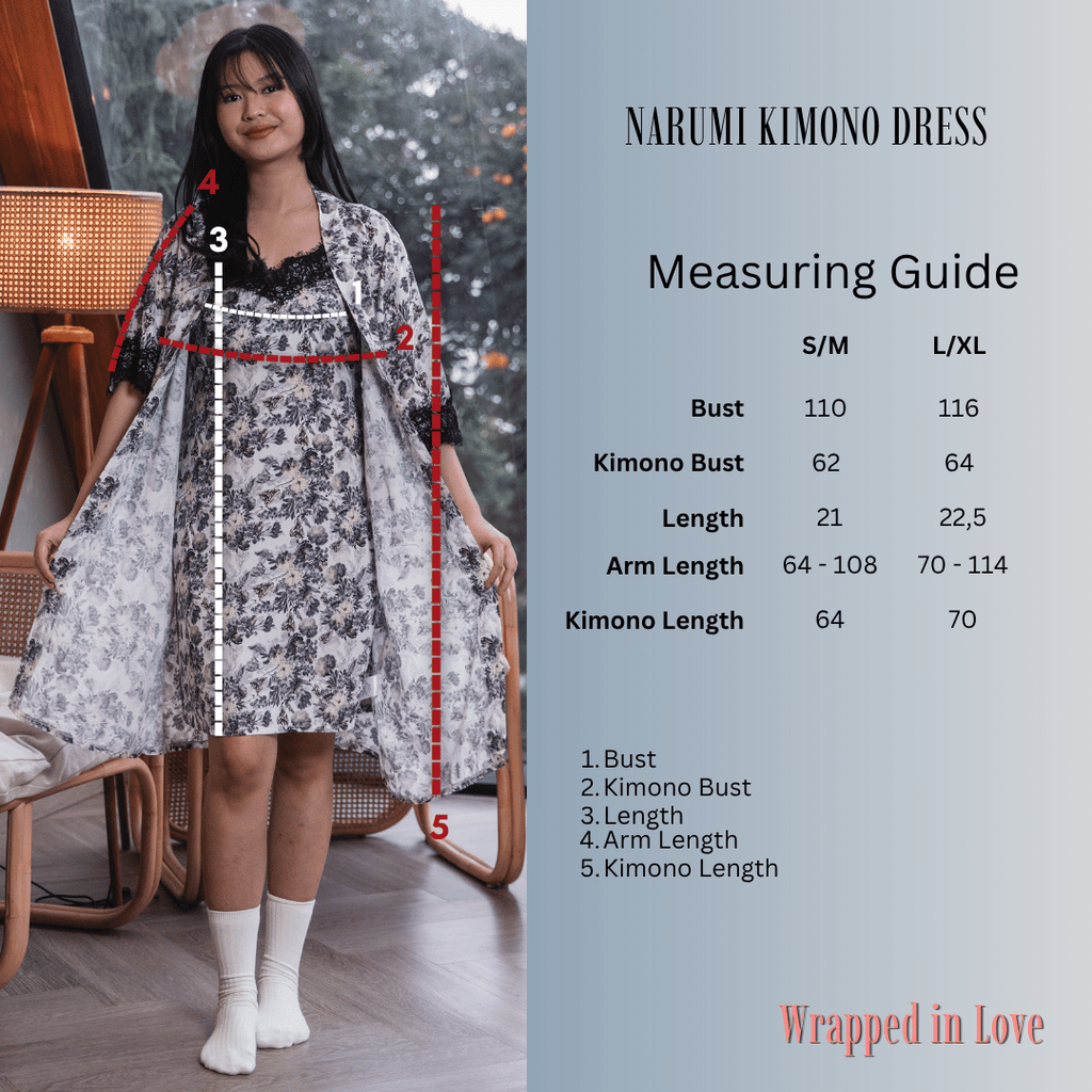 Narumi Kimono Dress in Floral
