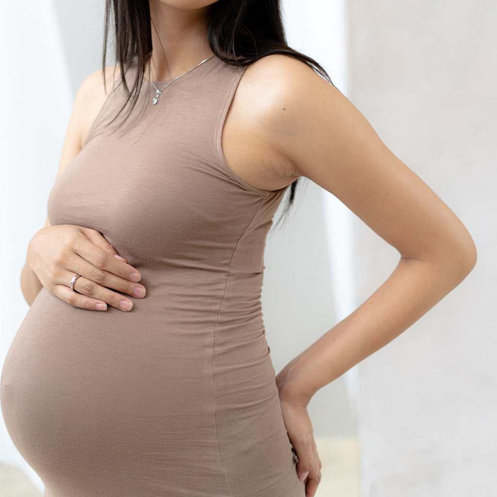 Penelope Bodyfitted Dress in Cognac