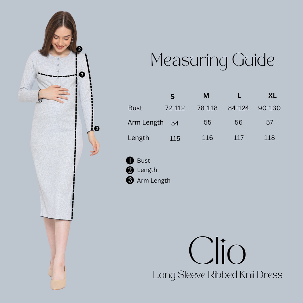 Clio Rib Dress Black