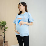 Muat gambar ke penampil Galeri, Hellomommy x Michaela Nursing TEE In Sky Blue
