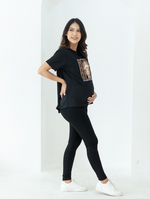 Muat gambar ke penampil Galeri, Basic Mommy Tee Porcupine Black
