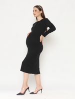 Muat gambar ke penampil Galeri, Clio Rib Dress Black
