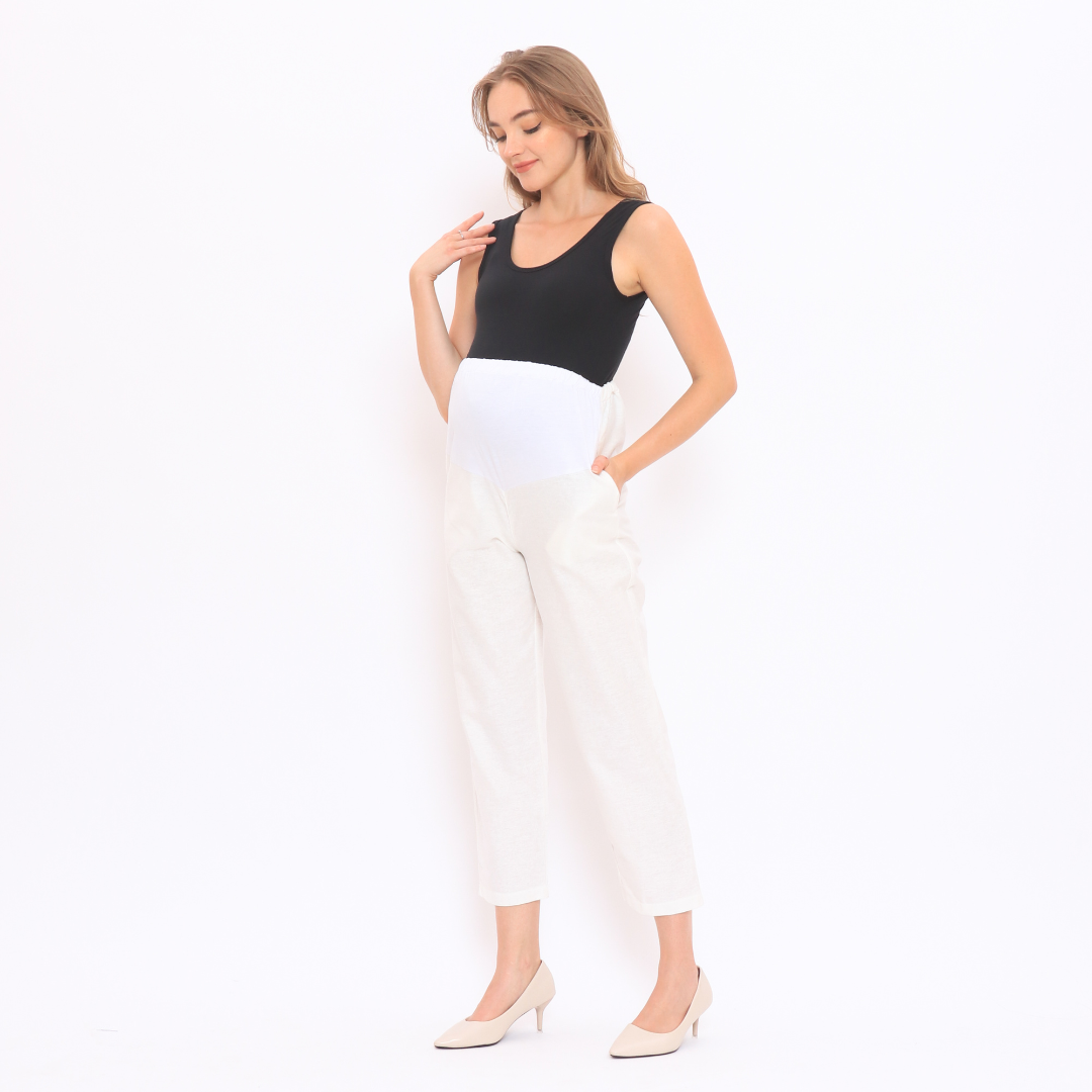 Marion straight leg Pants in White