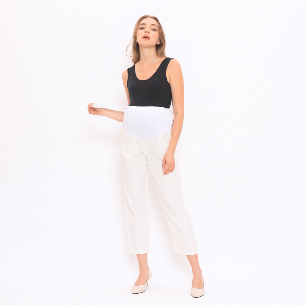 Marion straight leg Pants in White