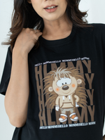 Muat gambar ke penampil Galeri, Basic Mommy Tee Porcupine Black
