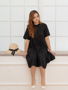 Bella Dress Two Tiered in Black