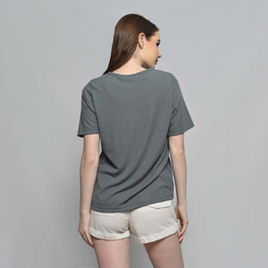 Ariana Blouse in Steel Grey