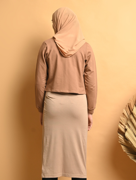 Norah Hijab Dress Cognac
