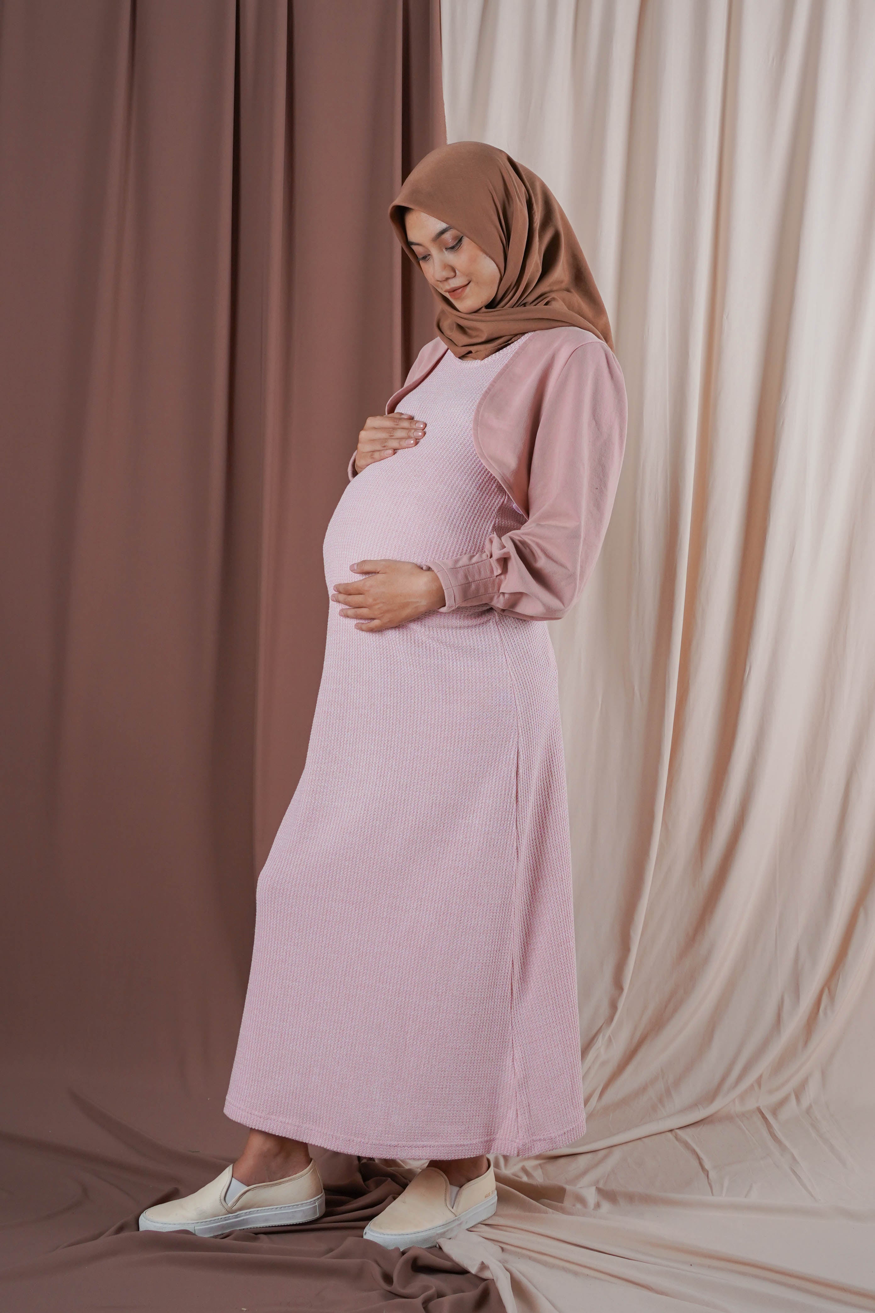 Esme Dress Hijab Baby Pink