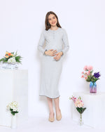 Muat gambar ke penampil Galeri, Clio Rib Dress Light Grey
