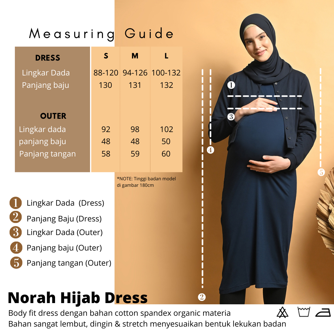 Norah hijab dress navy