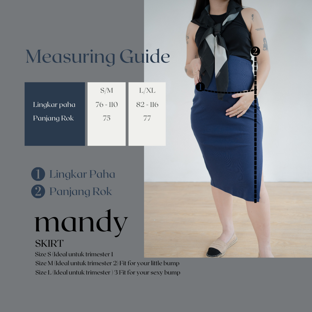 Mandy Skirt Navy