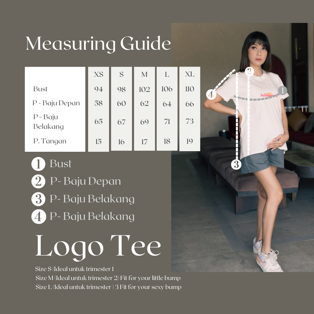 Hellomommy Logo Tee in Light Yellow